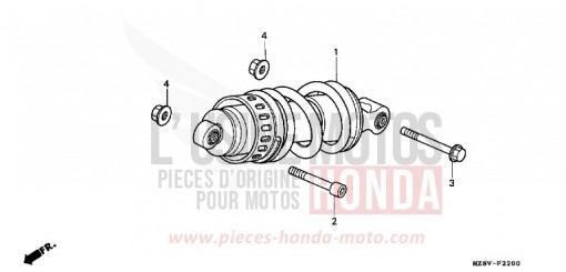 COUSSIN ARRIERE VT600CW de 1998